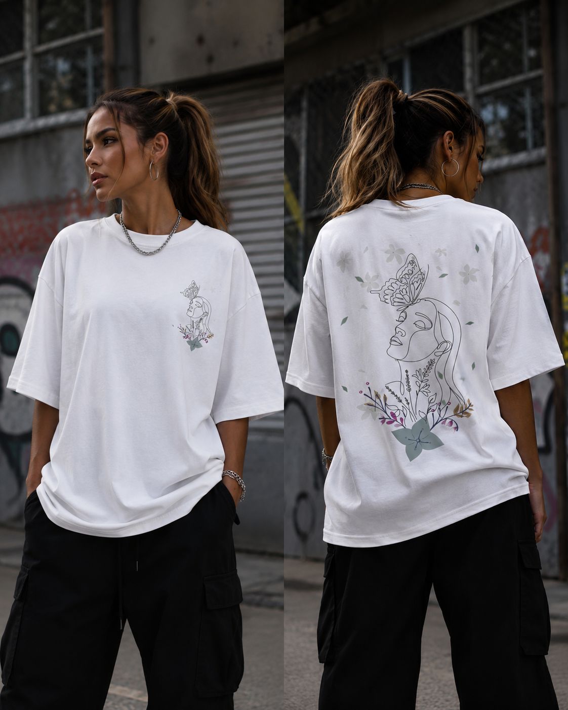 Botanical Oversized T-Shirt